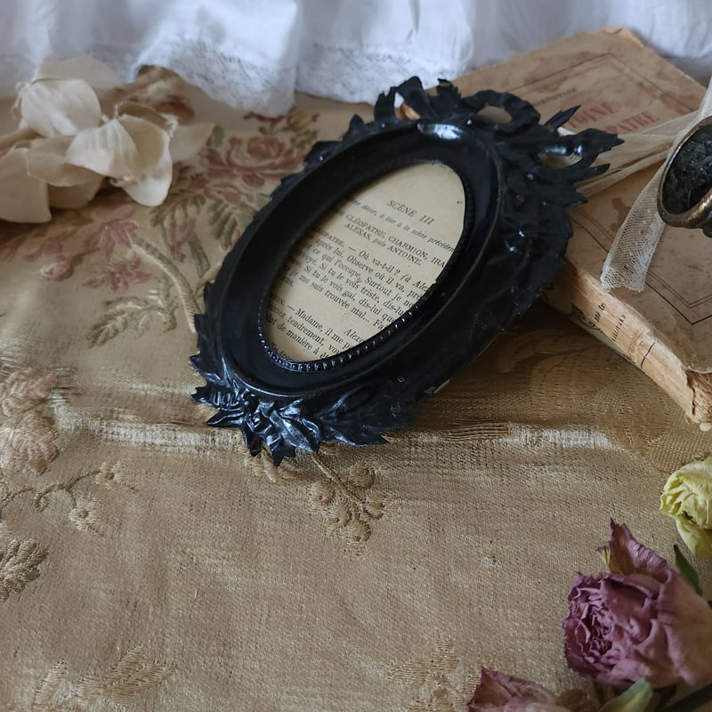 G：フランス アンティーク コミュニオン 布花 花冠 特大カニヴェ