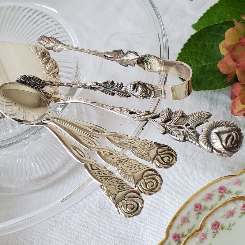 専用です♪ リボン薔薇 フレンチシルバー カトラリーセット 3 専用です♪ リボン薔薇 フレンチシルバー カトラリーセット 3