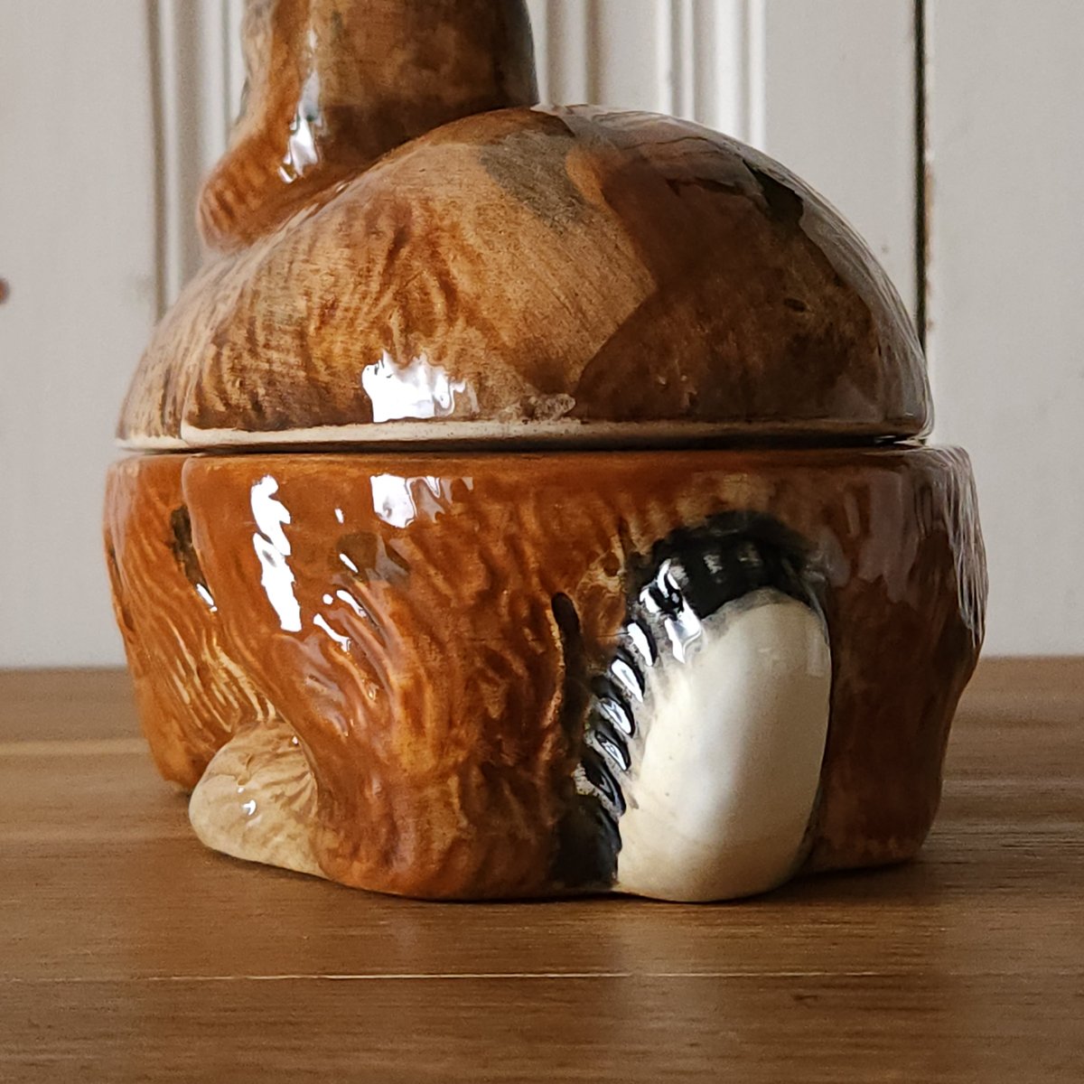 vintage pot ୨୧ * 白ウサギさんの テリーヌポット a vintage pot