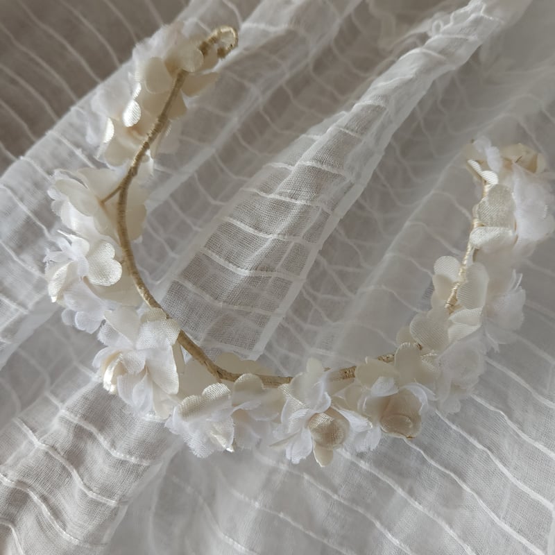 コミュニオン布花のティアラ | リボンときどきネコ