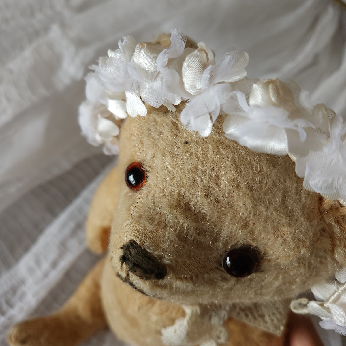 コミュニオン布花のティアラ | リボンときどきネコ コミュニオン布花のティアラ | リボンときどきネコ