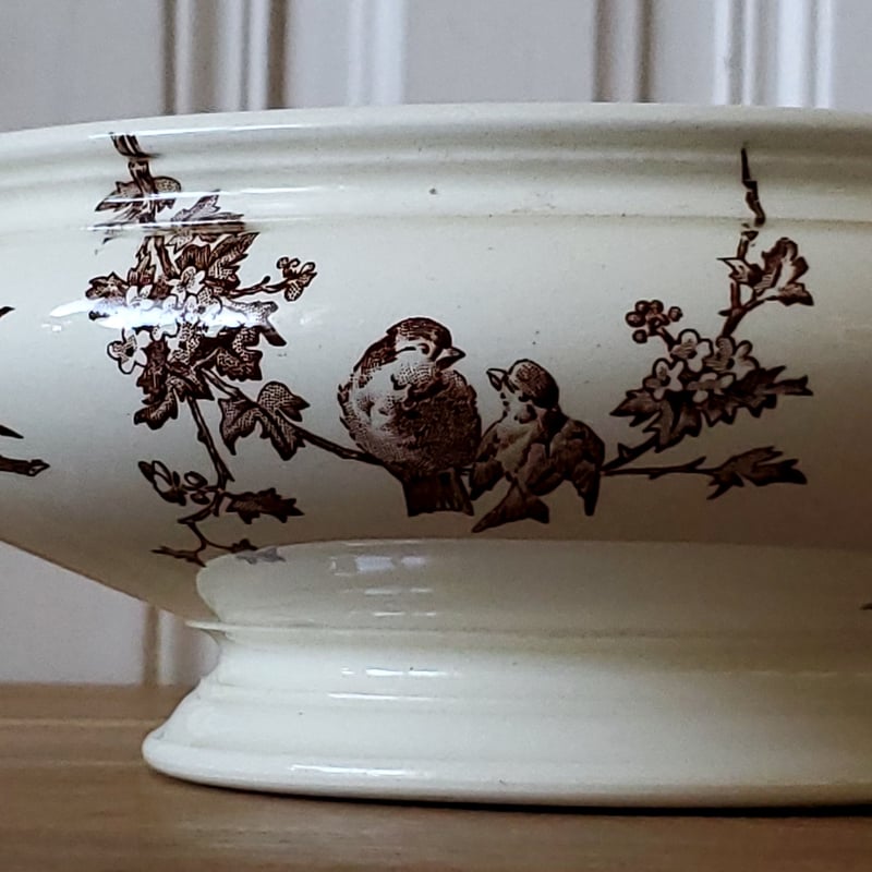 フランスアンティーククレイユモントローChardonneretムタディエ フランスアンティーククレイユモントローChardonneretムタディエ