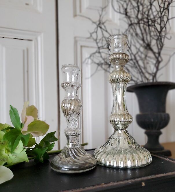 マーキュリーグラス燭台 大 | リボンときどきネコ