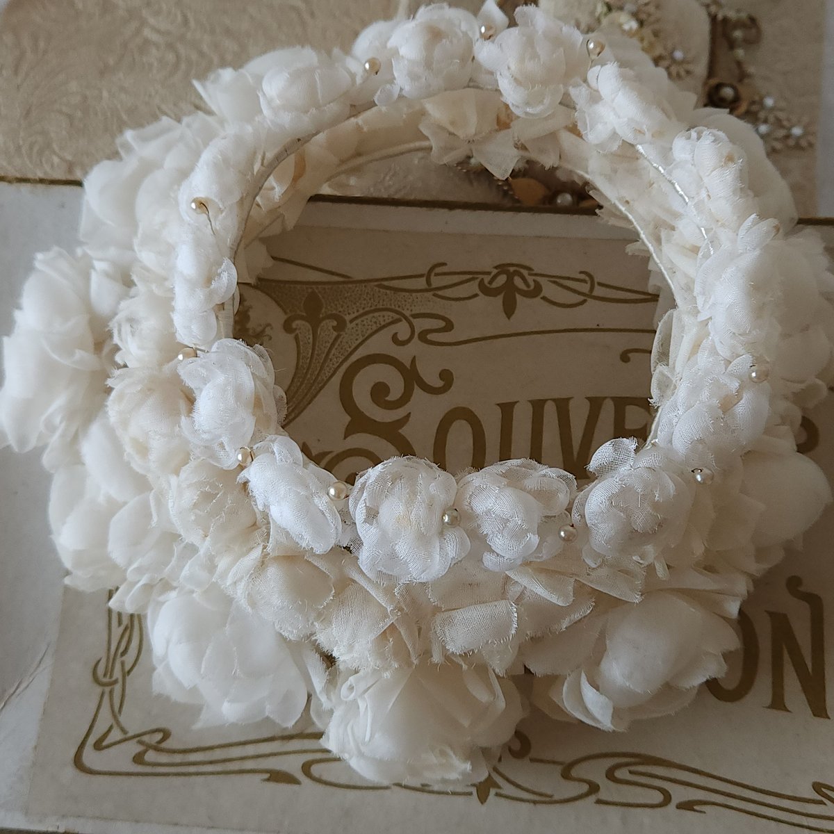 コミュニオン布花の花冠/大 | リボンときどきネコ