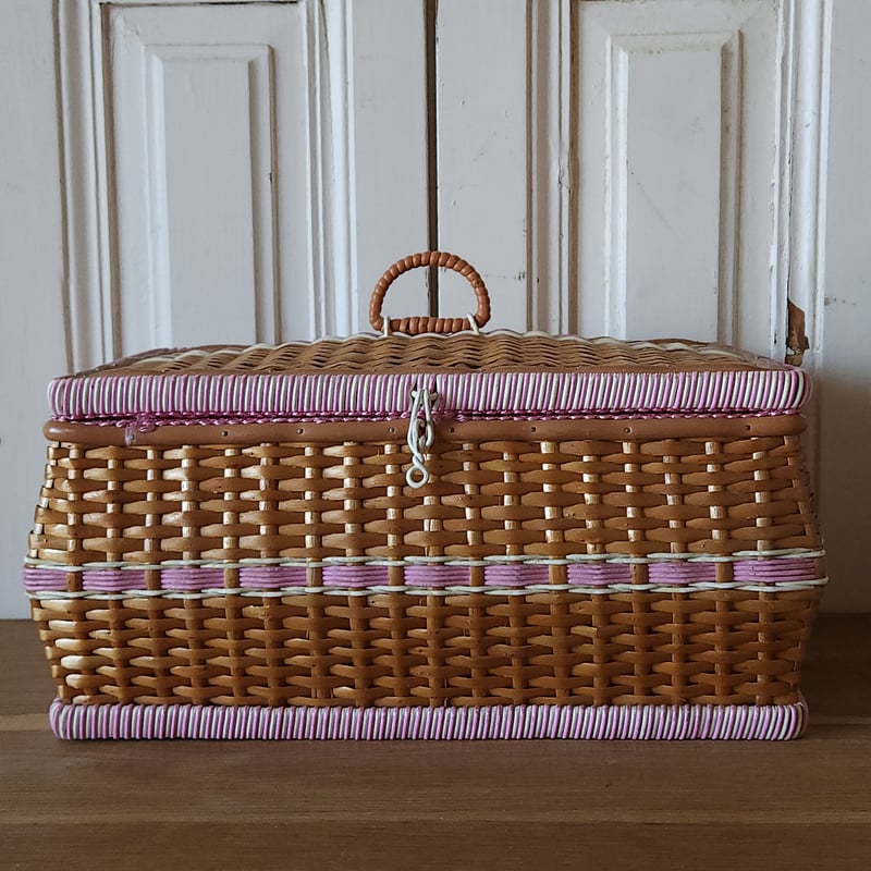 籐製ソーイングボックス | リボンときどきネコ