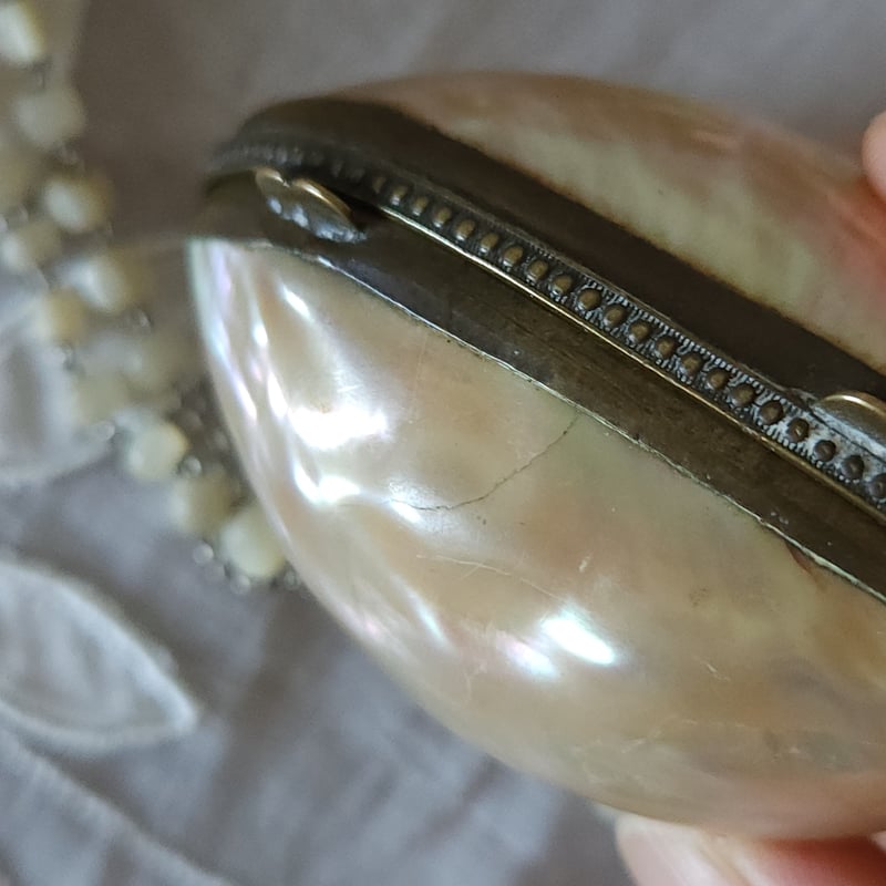 ◎K059 ロザリオ【マザーオブパール】 マザーオブパールのロザリオケース | リボンときどきネコ