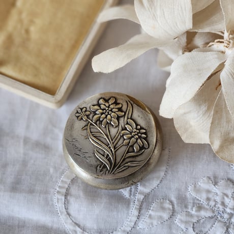 イギリスアンティーク　パウダーケース イギリスアンティークパウダーケース