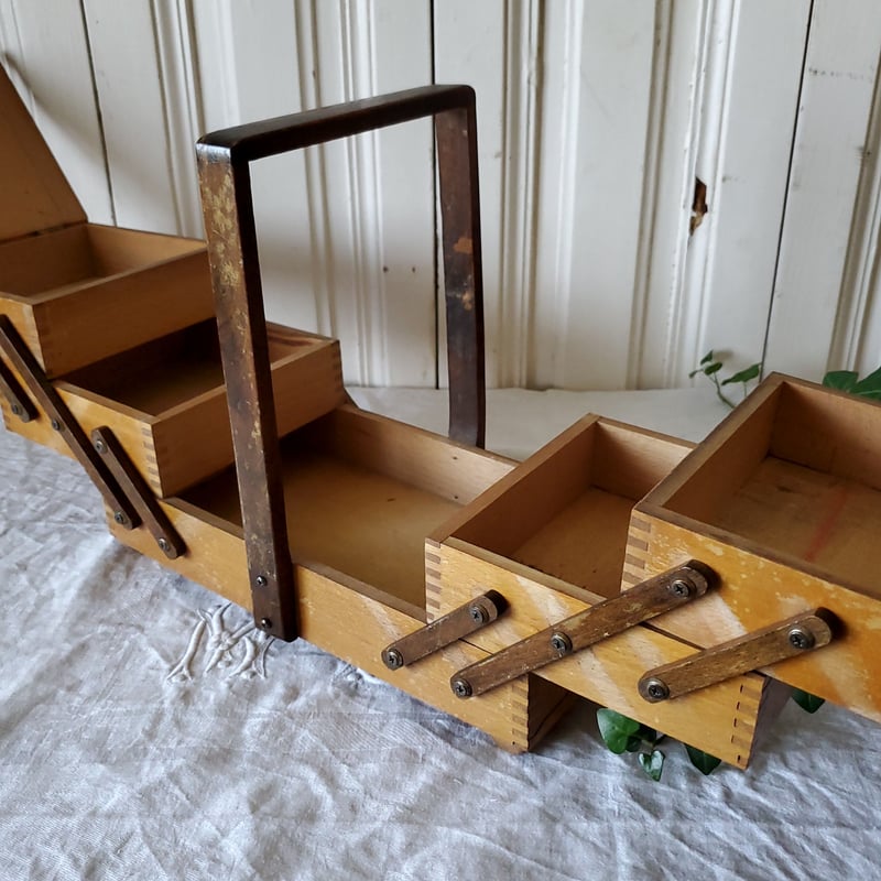 コンパクトな3段ソーイングボックス | リボンときどきネコ