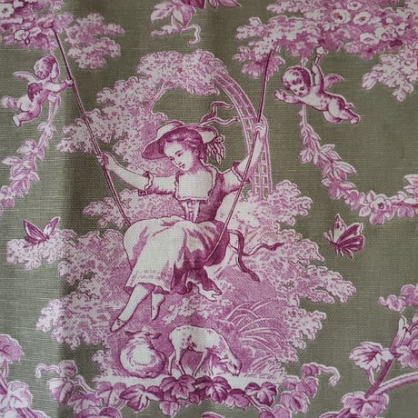 トワルドジュイ(Toile de jouy)ブランコの少女