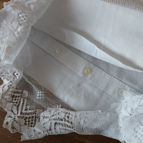 花文字イニシャル刺繍のロングピローケース