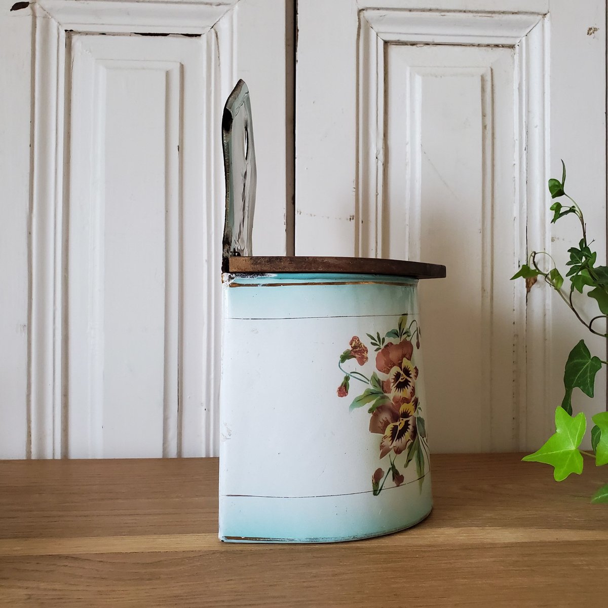 フランスアンティーク＊Japy＊Sel缶 セル缶＊ホーロー