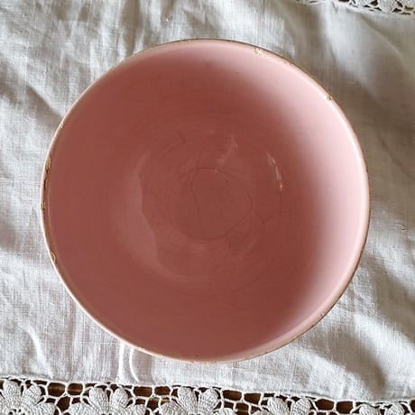 ピンクのカフェオレボウル