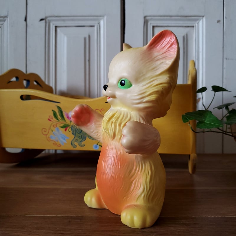 レア　stern社　rubber face ドール　ラバーフェイス　猫　ネコ DAN DEE/ダンディー・Rubber Face Plush・ラバーフェイス