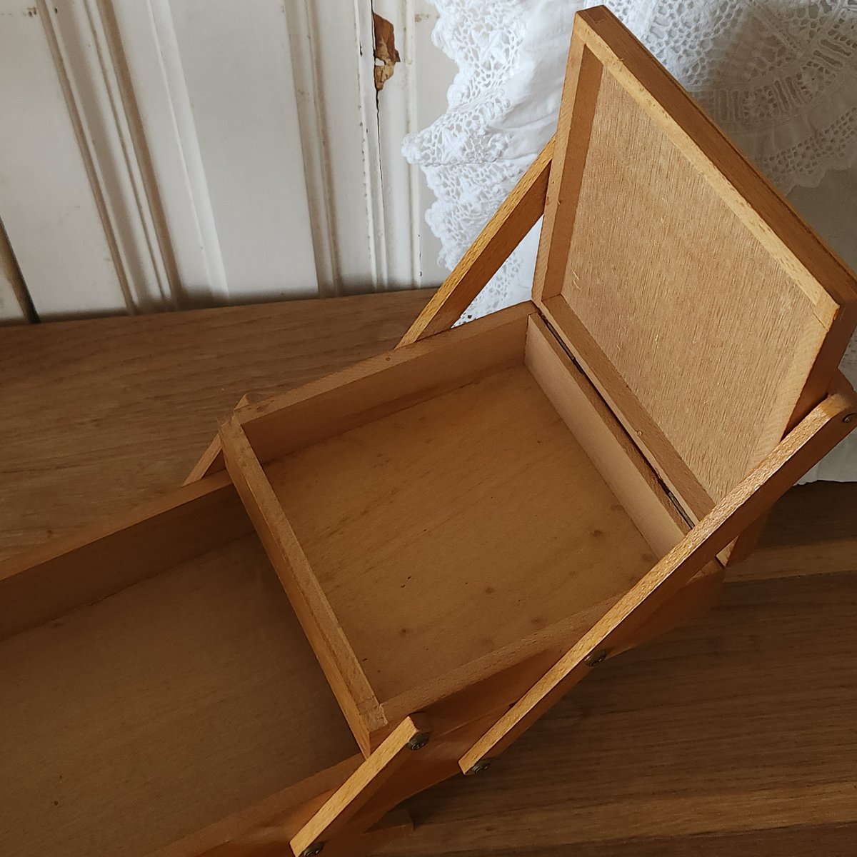 フランスアンティーク 猫脚ソーイングボックス フランスアンティーク猫