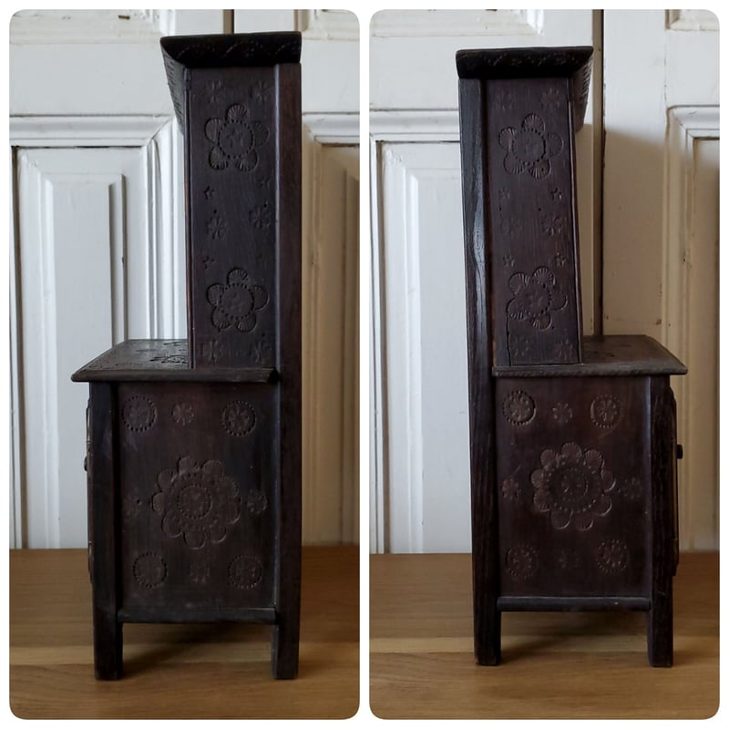 フランスアンティーク　ミニチュアブルターニュ家具　チェスト フランスアンティーク ミニチュアブルターニュ家具 チェストの