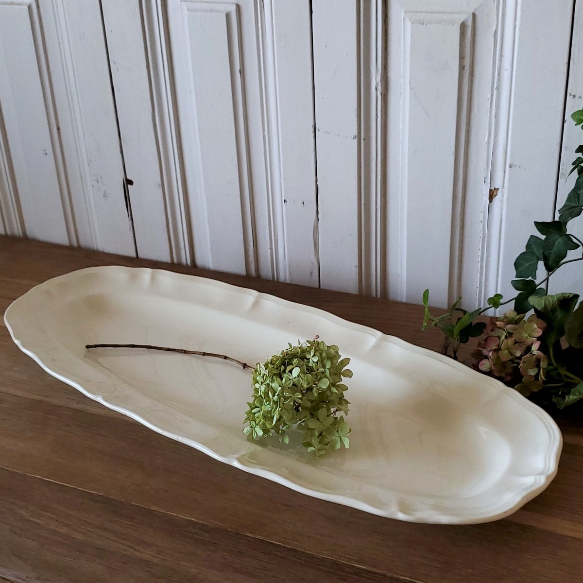 フランス　アンティーク　サルグミンヌ　ポワソン皿　長皿　大皿 フランスアンティークサルグミンヌポワソン皿長皿大皿