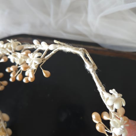 ワックスフラワーの花冠