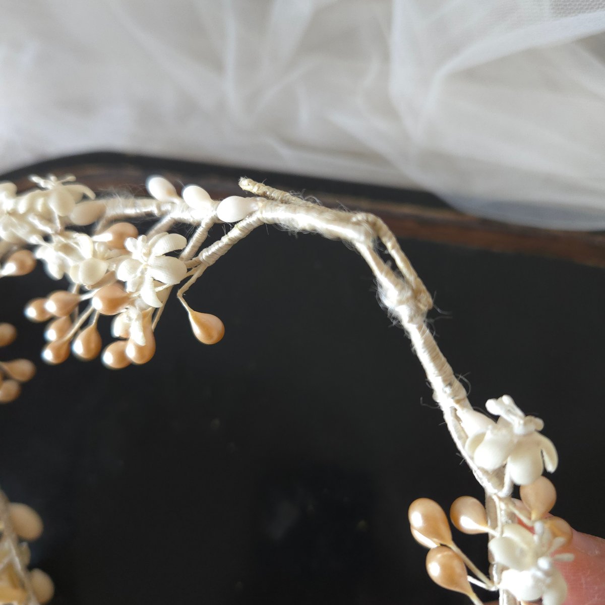 ワックスフラワーの花冠 | リボンときどきネコ