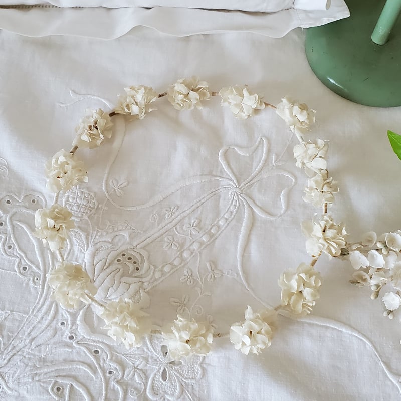 受注制作春の小花のナチュラルリース