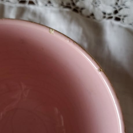 ピンクのカフェオレボウル