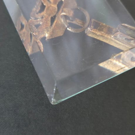 厚ガラスプティリボンフォトスタンド