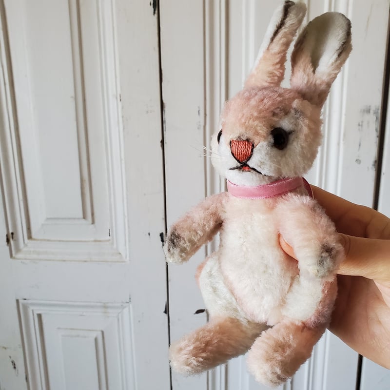 フランス ブロカント レアな可愛いウサギのパニエ 【公式通販】