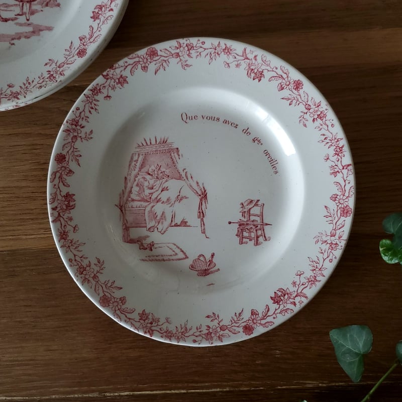 GIEN“赤ずきんちゃん”物語プレートセット | リボンときどきネコ