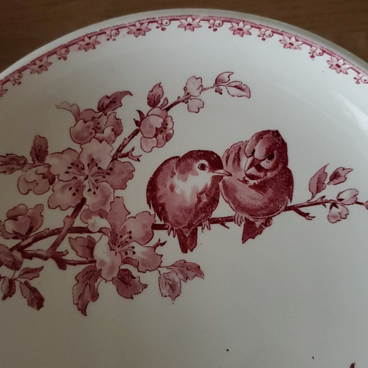 フランス ディゴワンサルグミンヌ 花リムケーキスタンド コンポ