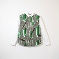 アシバ　長袖シャツ　ミドリ　size2・size3
