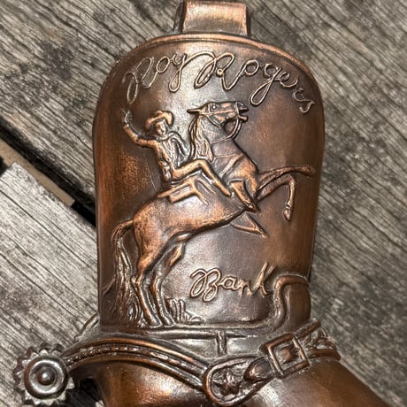 Cowboy Boots Coin Bank