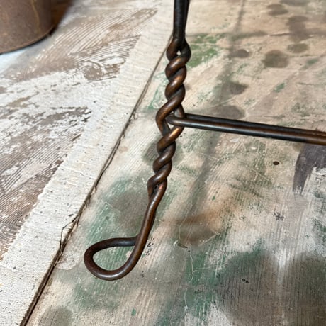 Japanned Shoe Shine Stool