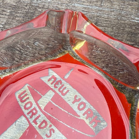 New York World's Fair Glass Ashtray