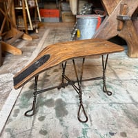 Japanned Shoe Shine Stool