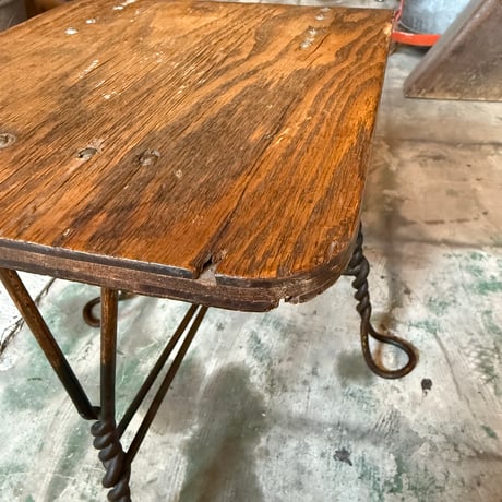 Japanned Shoe Shine Stool
