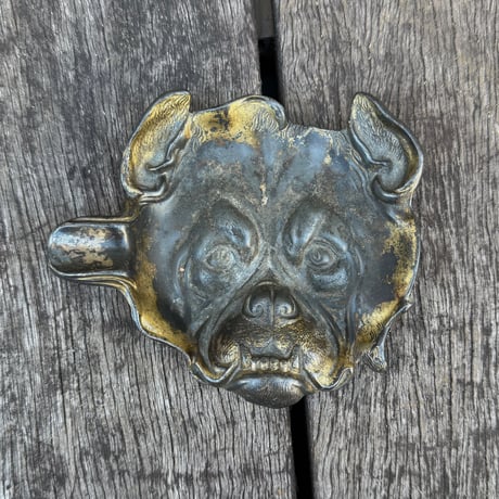 【昭和レトロ】BULLDOG ステンレススチール灰皿 ASH TRAY Bulldog Ashtray | SUGAR DUMPLING