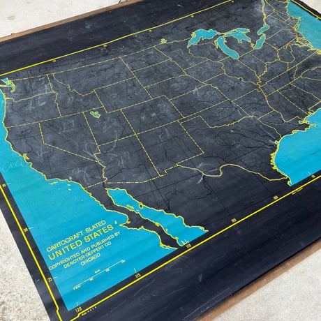 Slated Map (world / united states)