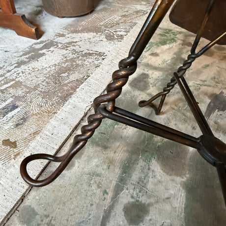 Japanned Shoe Shine Stool