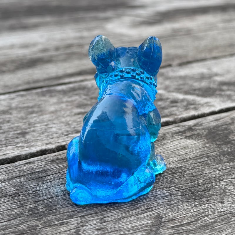 ビンテージ ウエストモアランド ガラス ブルドッグ Westmoreland 60s USA 「Westmoreland」 uranium glass bulldog object | PANIC ART