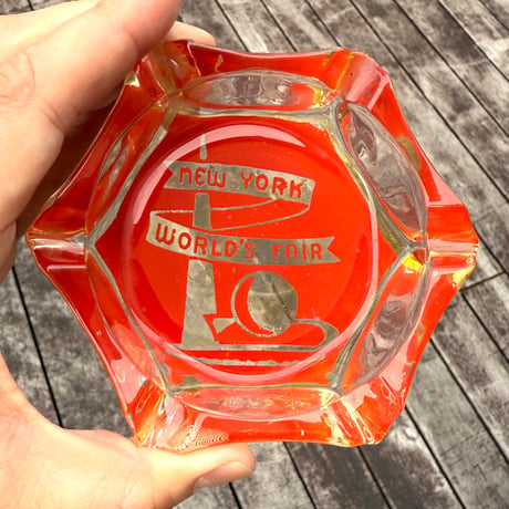 New York World's Fair Glass Ashtray