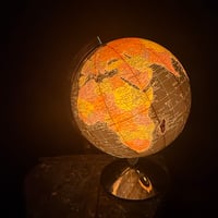 Black Ocean Globe w/Lamp