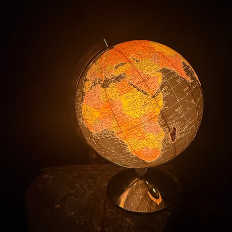 Black Ocean Globe w/Lamp