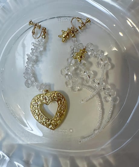yutoro×id_TIKIRO clear earring