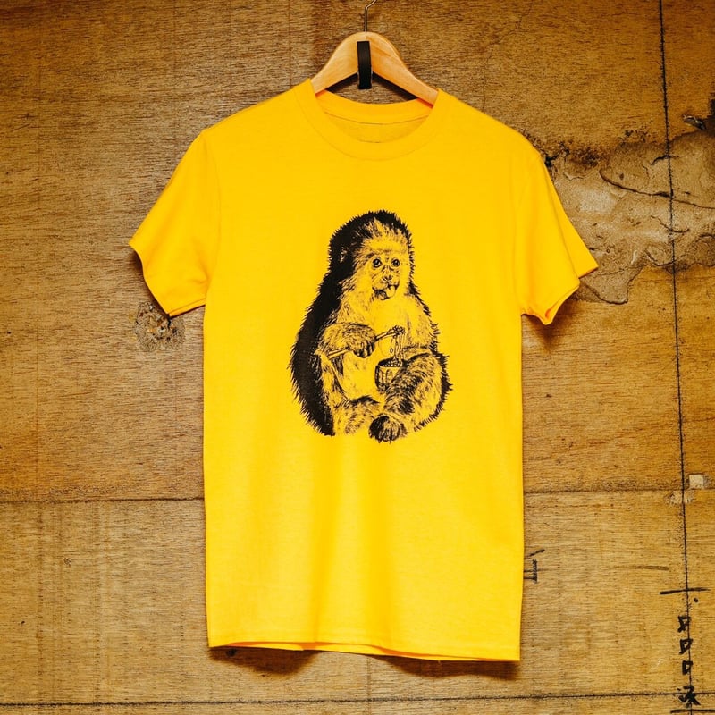 イエローモンキー Tシャツ(黄色) | 令和納豆オンラインショップ