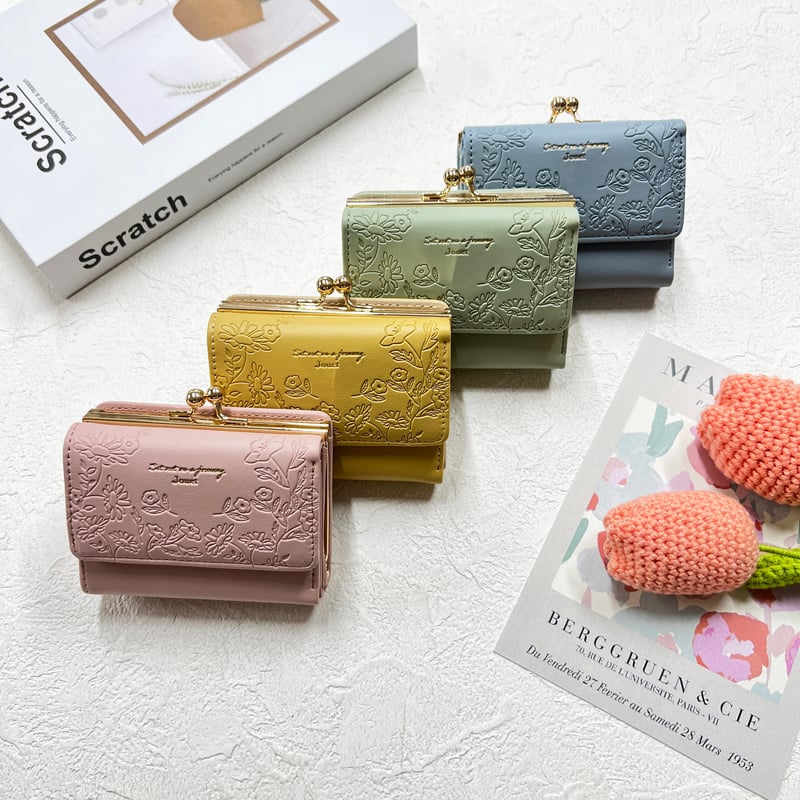 J6852 花素押しがま口財布 | JOUET J6852 花素押しがま口財布 | JOUET