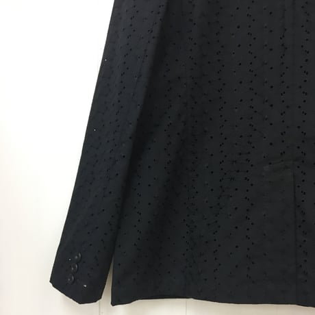 point de Japon / Floral Embroidered Jacket / Black