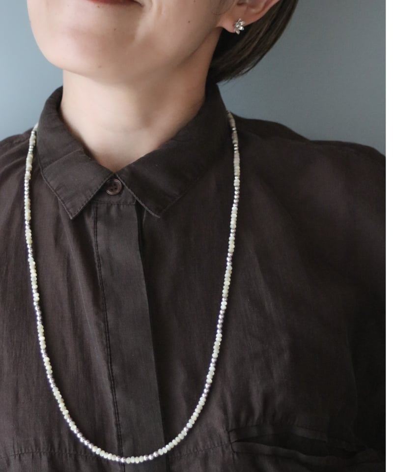 Mother of pearl long necklace(MA-N-50) | MAUA J