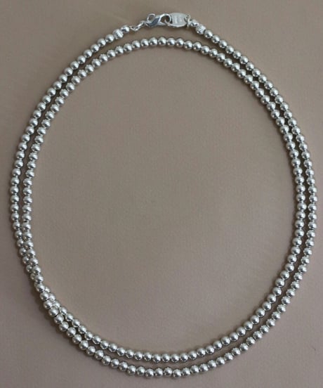 本日限定値下げ◯maua jew◯4mm silver beads short libraryscore.net