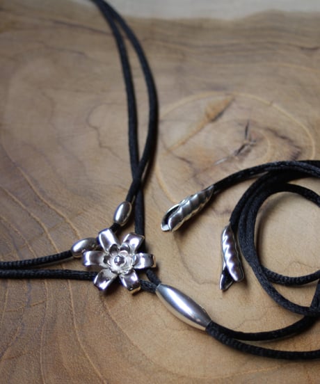 Flower satin choker(MA-N-44)