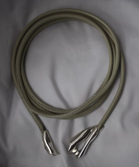 Leather leaf choker （MA-N-57)