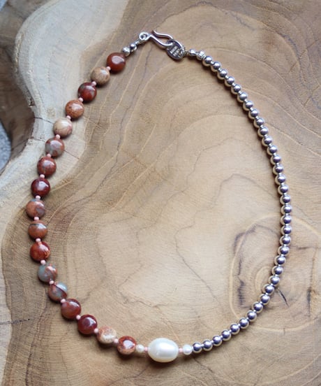 Brown I.stone necklace(MA-N-22)